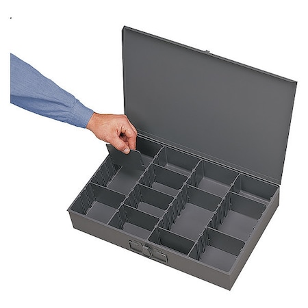 Small Compartment box, adjustable opening, for small part storage MPN:215-95
