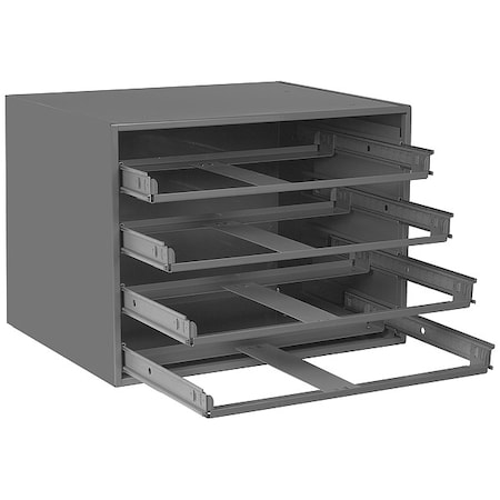 Sliding Drawer Cabinet Frame W/ 4 Drawers, 20 in W x 15 3/4 in D x 15 in H MPN:303-95