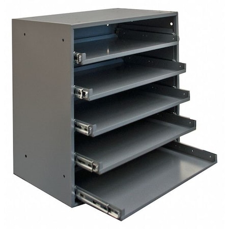 Sliding Drawer Cabinet Frame, 5 Drawers, 20-1/2 in W x 12-1/2 in D x 21 in H MPN:305B-95