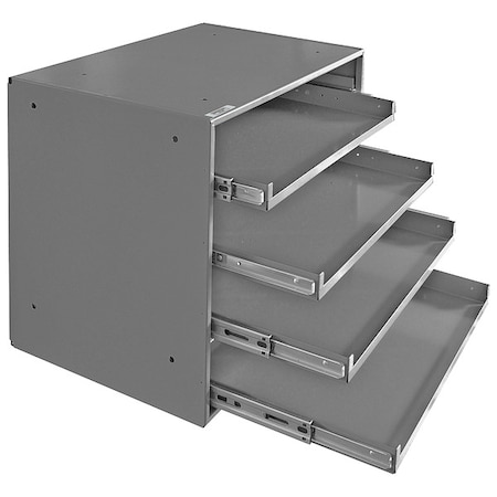 Sliding Drawer Cabinet Frame, 4 Drawers, 20-1/4 in W x 12-1/2 in D x 15 in H MPN:310B-95