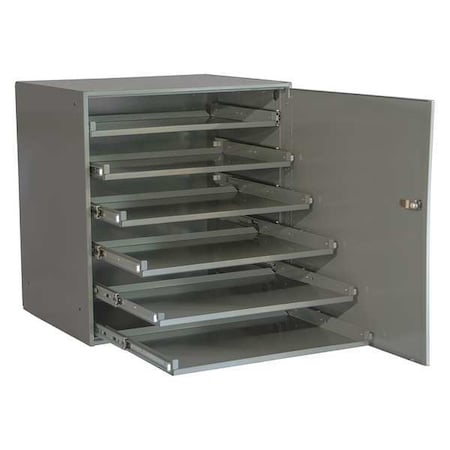SldngDrwrCabFrame, Gray, Bearing, Steel, 6Bx MPN:321B-95-DR