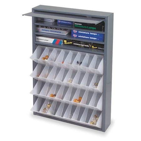Bin Dispensing Cabinet, Tilt Out, Gray MPN:590-95