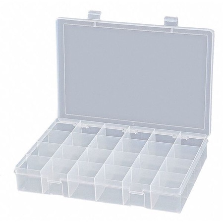 Compartment Box with 24 compartments, Plastic, 2-5/16