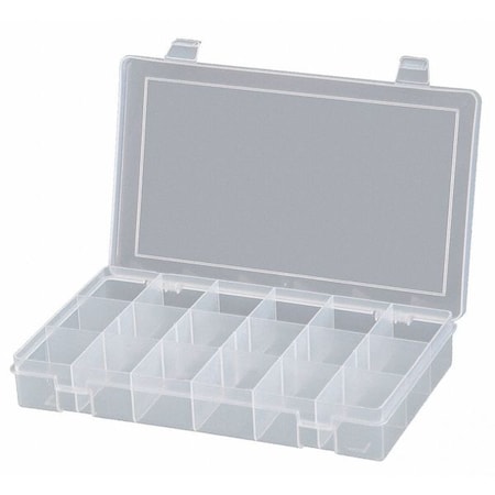 Compartment Box with 18 compartments, Plastic, 1-3/4