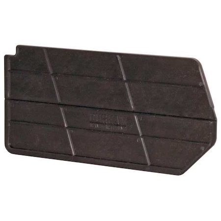 polypropylene Bin Divider, Black, 5 in L, 2-3/4 in H, 6 PK MPN:PB30161-08