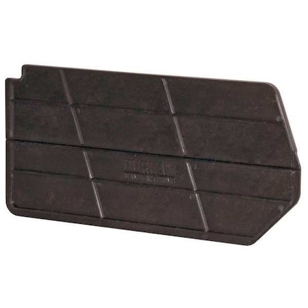 polypropylene Bin Divider, Black, 7 in L, 2-3/4 in H, 6 PK MPN:PB30166-08