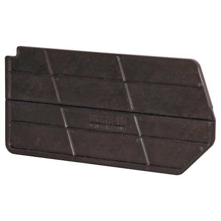 polypropylene Bin Divider, Black, 11 in L, 4-3/4 in H, 6 PK MPN:PB30171-08