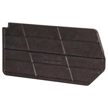 polypropylene Bin Divider, Black, 15 in L, 6-3/4 in H, 6 PK MPN:PB30176-08