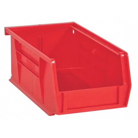 Hang & Stack Storage Bin, Copolymer Polypropylene, Red, 3 in H, 4-3/16 in W, 7-7/16 in L MPN:PB30220-17