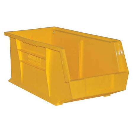 Hang & Stack Storage Bin, Copolymer Polypropylene, Yellow, 7 in H, 8-1/4 in W, 14-5/8 in L MPN:PB30240-21
