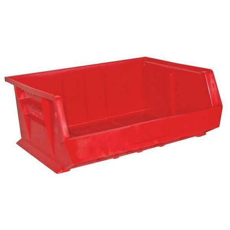 Hang & Stack Storage Bin, Copolymer Polypropylene, Red, 7 in H, 16-3/4 in W, 14-5/8 in L MPN:PB30250-17