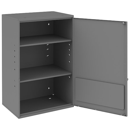 Wall Storage Cabinet, 20 in W x 14 1/4 in D x 32 3/4 in H, 125 lb Load Capacity, 2 Shelves MPN:056-95