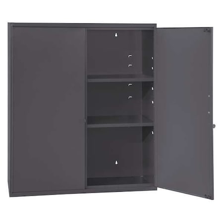 Wall Mount Storage Cabinet, 30 in H, 26-5/8 in W, Gray MPN:061-95-ADJFS