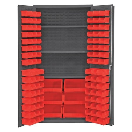 Heavy Duty Bin Cabinet, 36 in W, 72 in H, 24