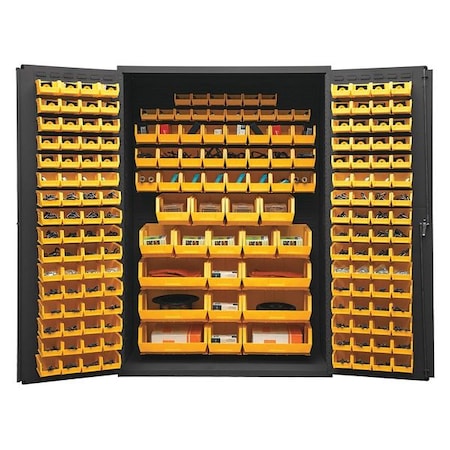 Heavy Duty Bin Cabinet, 48 in W, 72 in H, 24