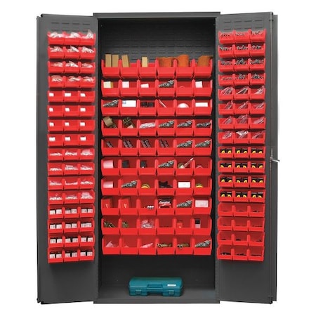 Heavy Duty Bin Cabinet, 36 in W, 84 in H, 18
