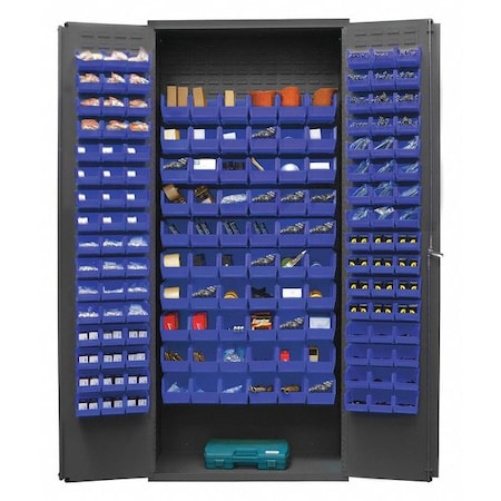 Heavy Duty Bin Cabinet, 36 in W, 84 in H, 18