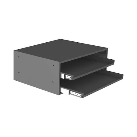 Bearing Slide Rack Cabinet, Steel, Gray MPN:302B-15.75-95