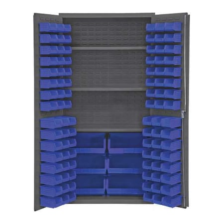 Extra-Heavy Duty Bin Cabinet, 36 in W, 72 in H, 24