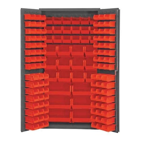 Extra-Heavy Duty Bin Cabinet, 36 in W, 72 in H, 24