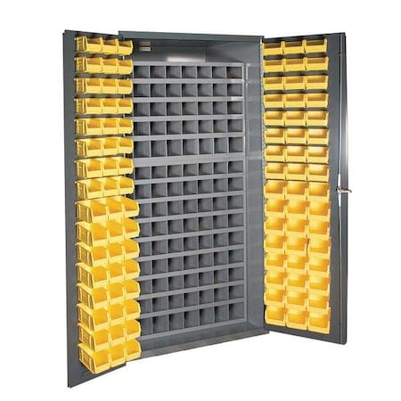 Heavy Duty Bin Cabinet, 36 in W, 72 in H, 24