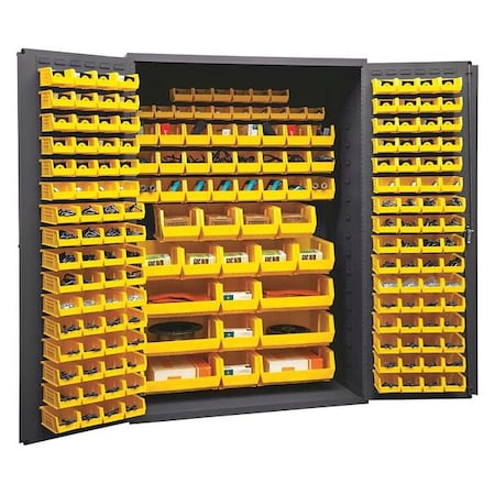Extra-Heavy Duty Bin Cabinet, 48 in W, 72 in H, 24