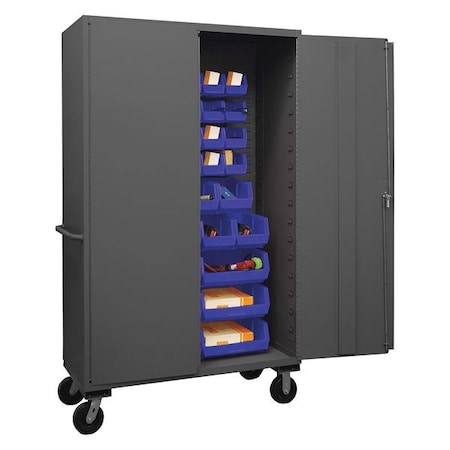 Extra-Heavy Duty Bin Cabinet, 48 in W, 80 in H, 24