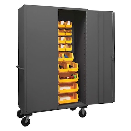 Extra-Heavy Duty Bin Cabinet, 48 in W, 80 in H, 24
