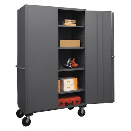 No Door Door Mobile Flush Door Cabinet, Gray MPN:3502M-BLP-4S-95