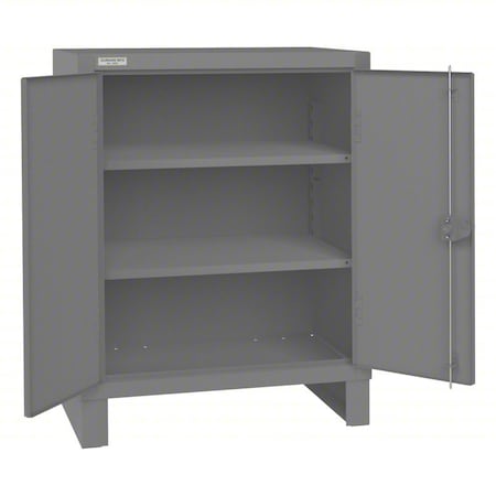 Storage Cabinet, 48 in H, 36 1/4 in W, 24 1/4 in D, Swing, Padlockeable, 2 Shelves MPN:3504-95