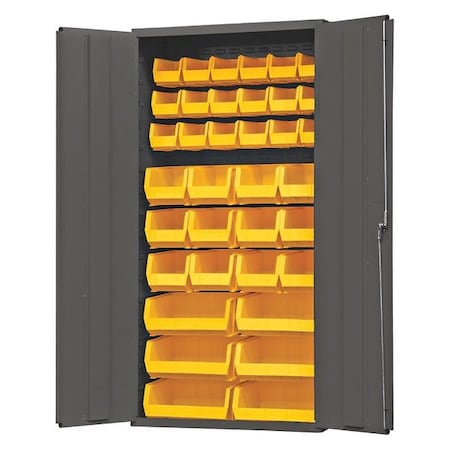 Extra-Heavy Duty Bin Cabinet, 36 in W, 72 in H, 18