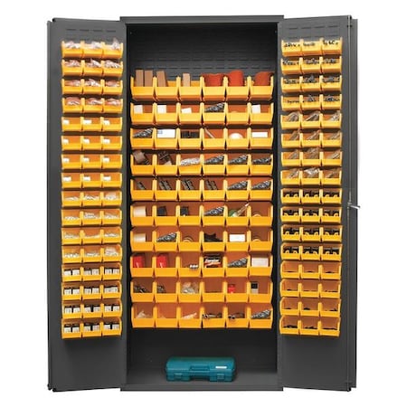 Extra-Heavy Duty Bin Cabinet, 36 in W, 84 in H, 18