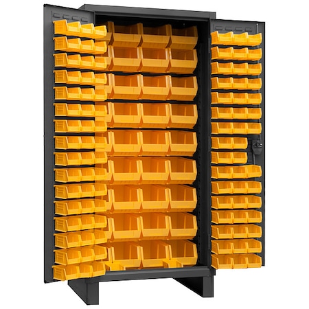 Extra-Heavy Duty Bin Cabinet, 36 in W, 78 in H, 24