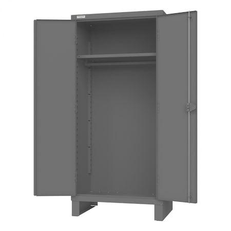 Cabinet, 1 Shelf, Hanger Bar, Gray MPN:3702HB-1S-95