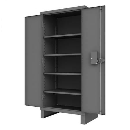 Access Control Cabinet, 4 Shelves, Gray MPN:3702PL-4S-95