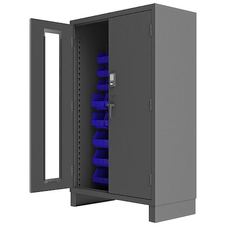 Extra-Heavy Duty Bin Cabinet, 48 in W, 78 in H, 24