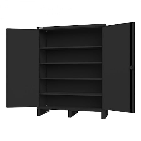 Cabinet, 4 Shelves, Black MPN:3704-4S-08T