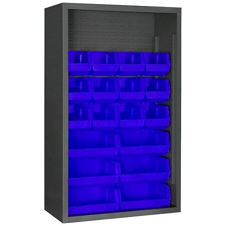 Heavy Duty Bin Cabinet, 36 in W, 60 in H, 18