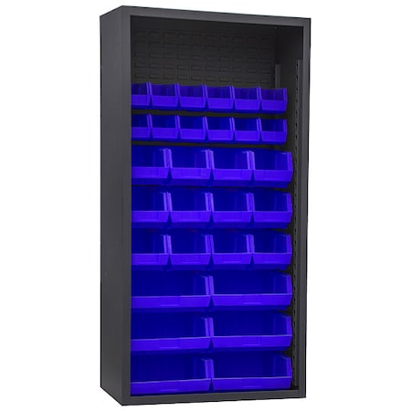 Heavy Duty Bin Cabinet, 36 in W, 72 in H, 18