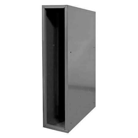 Specialty Storage Cabinet, 34-7/8 in H, 8-1/2 in W, 24 1/8 in D, None, Gray, 0 Shelves, 0 Drawers MPN:581-95