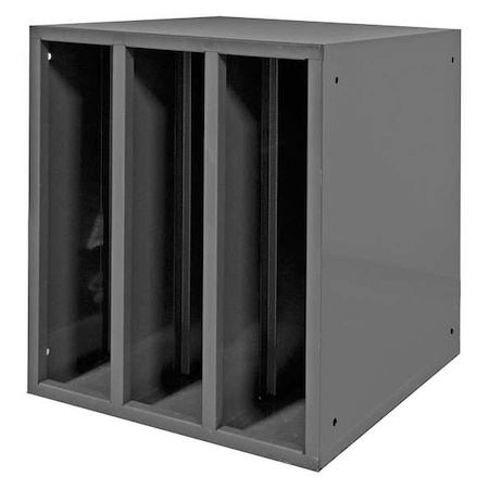 Specialty Storage Cabinet, 24 in H, 21-3/16 in W, 24 1/8 in D, None, Gray, 0 Shelves, 0 Drawers MPN:583-95
