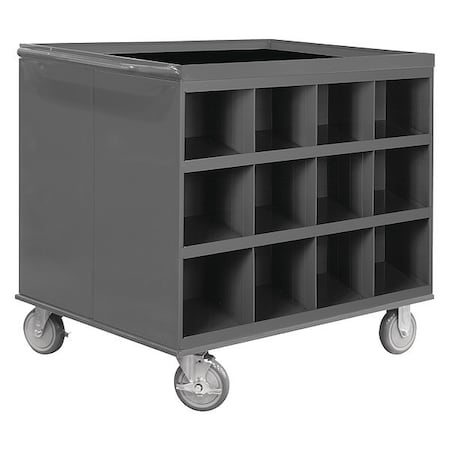Cart, 2 Sided, two 12 bin openings for 24 compartments MPN:663-95