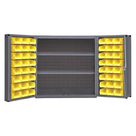 Extra-Heavy Duty Bin Cabinet, 36 in W, 36 in H, 24