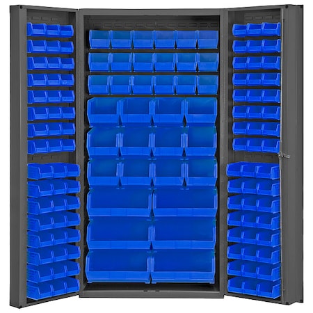 Extra-Heavy Duty Bin Cabinet, 36 in W, 72 in H, 24