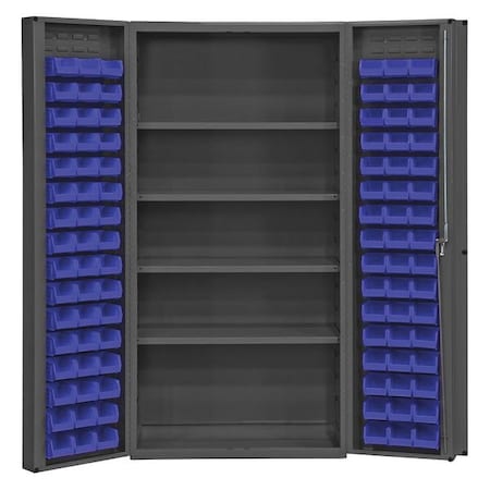 Extra-Heavy Duty Bin Cabinet, 36 in W, 72 in H, 24