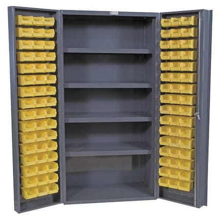 Extra-Heavy Duty Bin Cabinet, 36 in W, 72 in H, 24