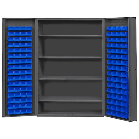 Extra-Heavy Duty Bin Cabinet, 48 in W, 72 in H, 24