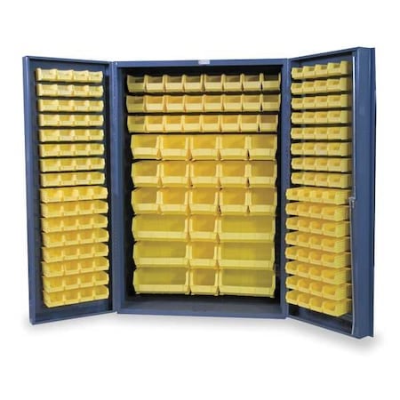 Extra-Heavy Duty Bin Cabinet, 48 in W, 72 in H, 24