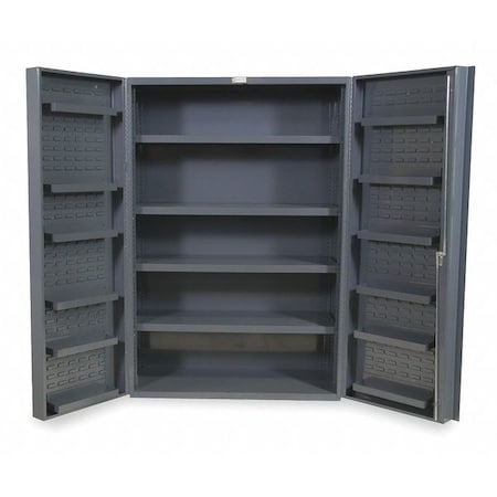 Extra-Heavy Duty Bin Cabinet, 48 in W, 72 in H, 24