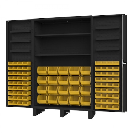 Cabinet, 2 Shelves, 84 Yellow Bins MPN:DCL48-842S6DS-08T